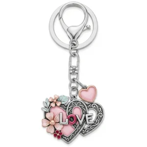 Entwined Hearts Love Keychain Univez