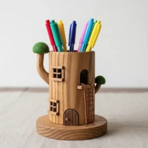 Whimsical Treehouse Pen Holder Univez